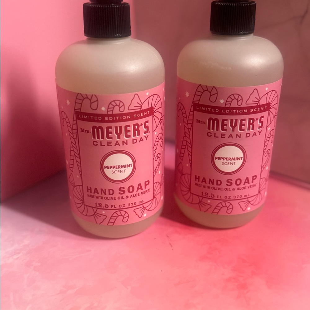Mrs. Meyers Peppermint Hand Soap - Pink